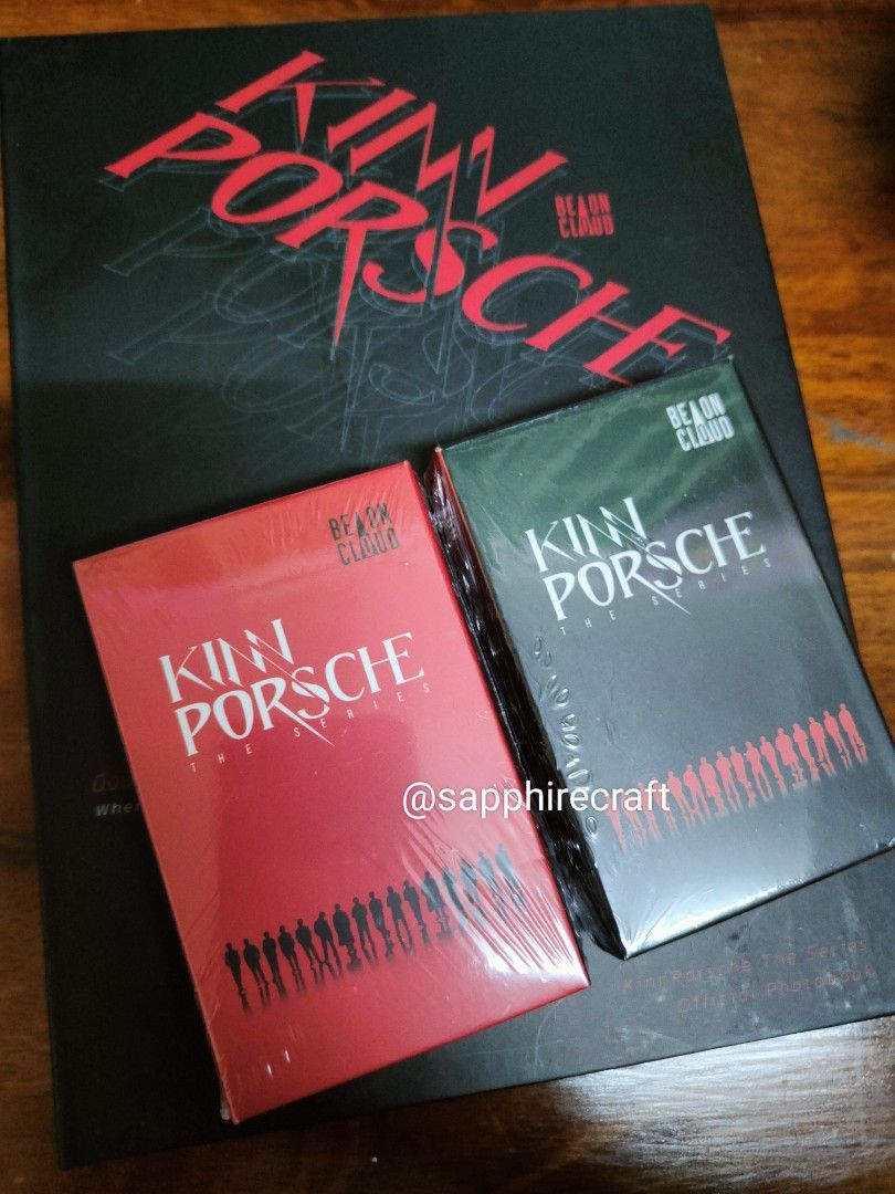 Free postage Kinnporsche The Series Photobook Red box card Black