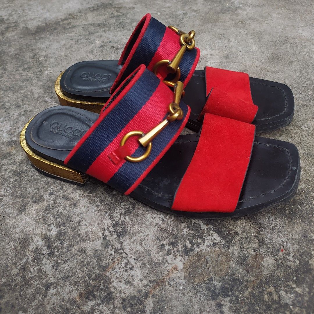 GUCCI QUERELLE SUEDE SANDALS Luxury Sneakers Footwear on Carousell