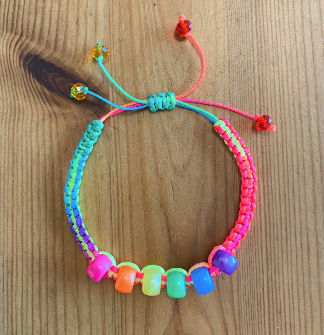 Rainbow sale braided bracelet