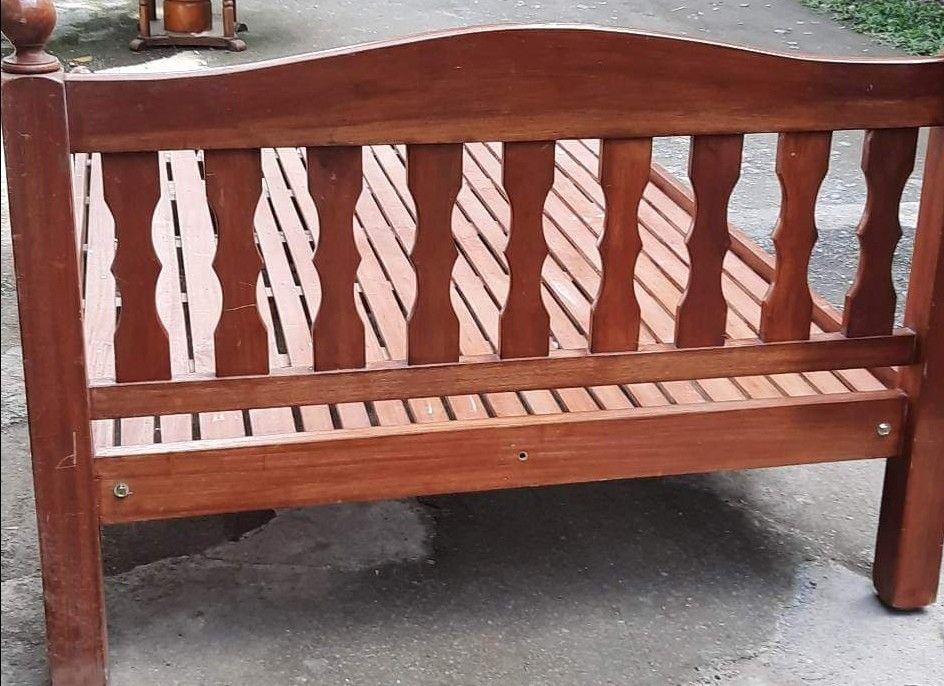 Heavy anf and Solid Narra Wood Double Bedframe 48x75, Furniture & Home