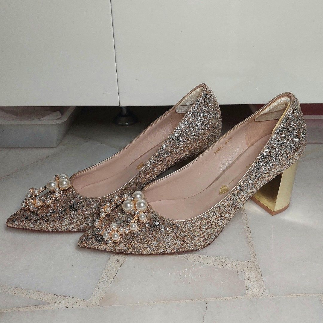 3 inch outlet sparkly heels