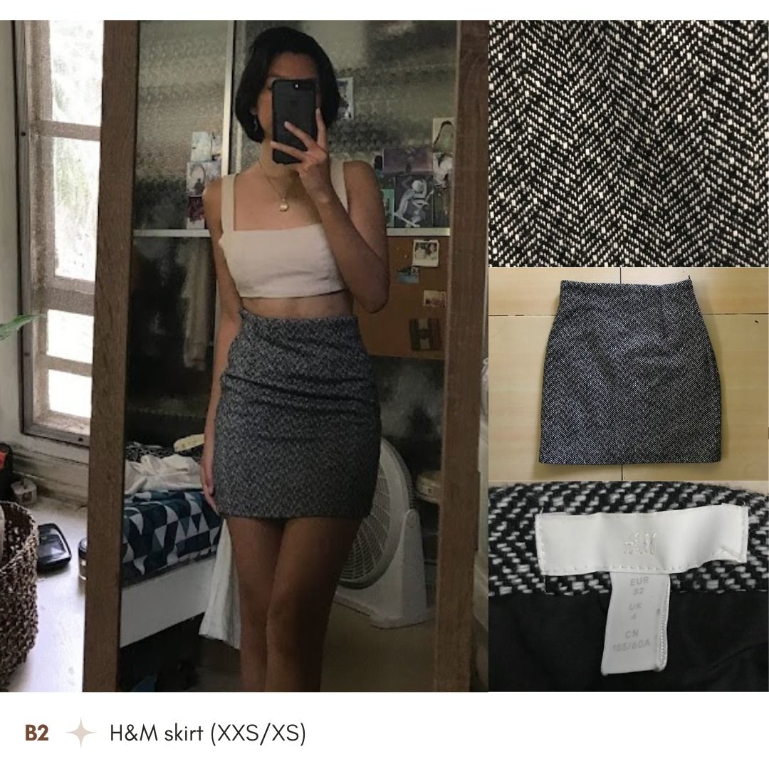 H and m uk skirts top