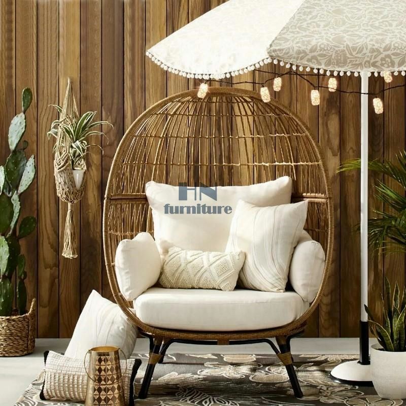 Egg rattan on sale chair