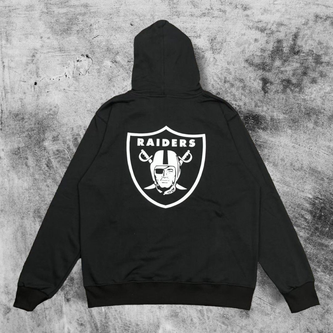 Hoodie Raiders New Era Hitam