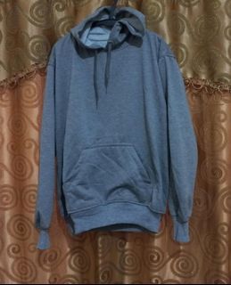 Hoodie Sweater hoodie jaket crewneck unisex cewe cowo  abu  abu grey