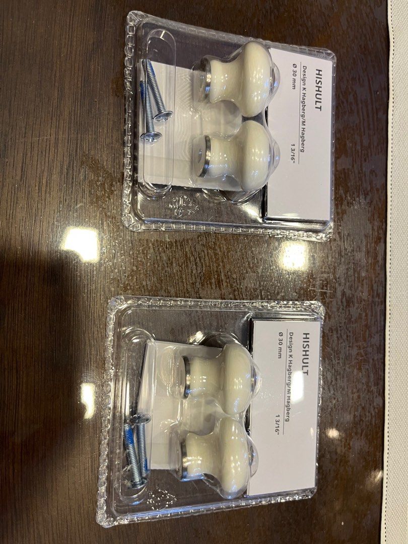 Ikea cabinets knobs (Category: Shelves, Cabinets & Racks) located in Singapore. Submitted by leeyeo (Listing ID 1200296856, Image 3). Description: in stock : 7 pairs.