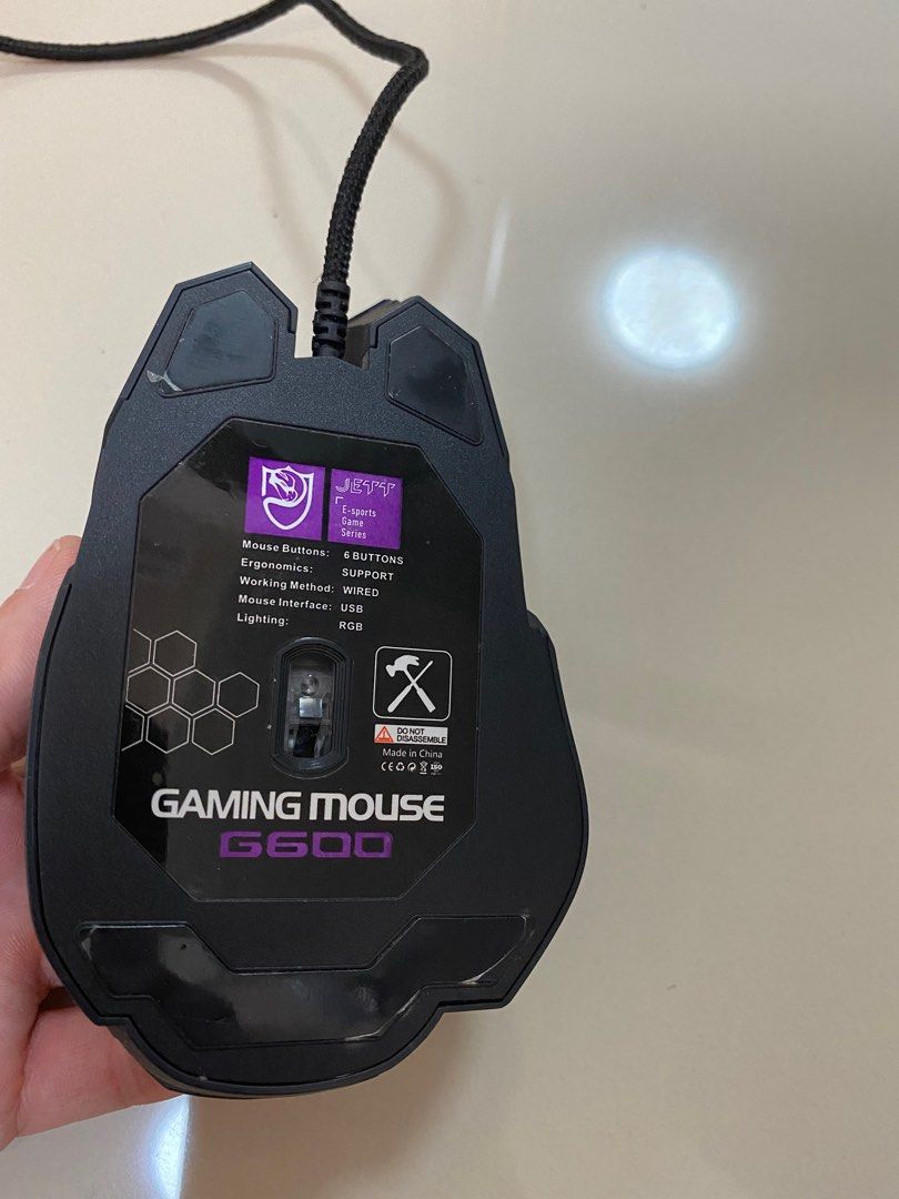Jett G600 gaming mouse, Computers & Tech, Parts & Accessories, Mouse