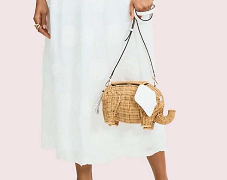 Clearance Kate Spade Tiny Elephant Wicker