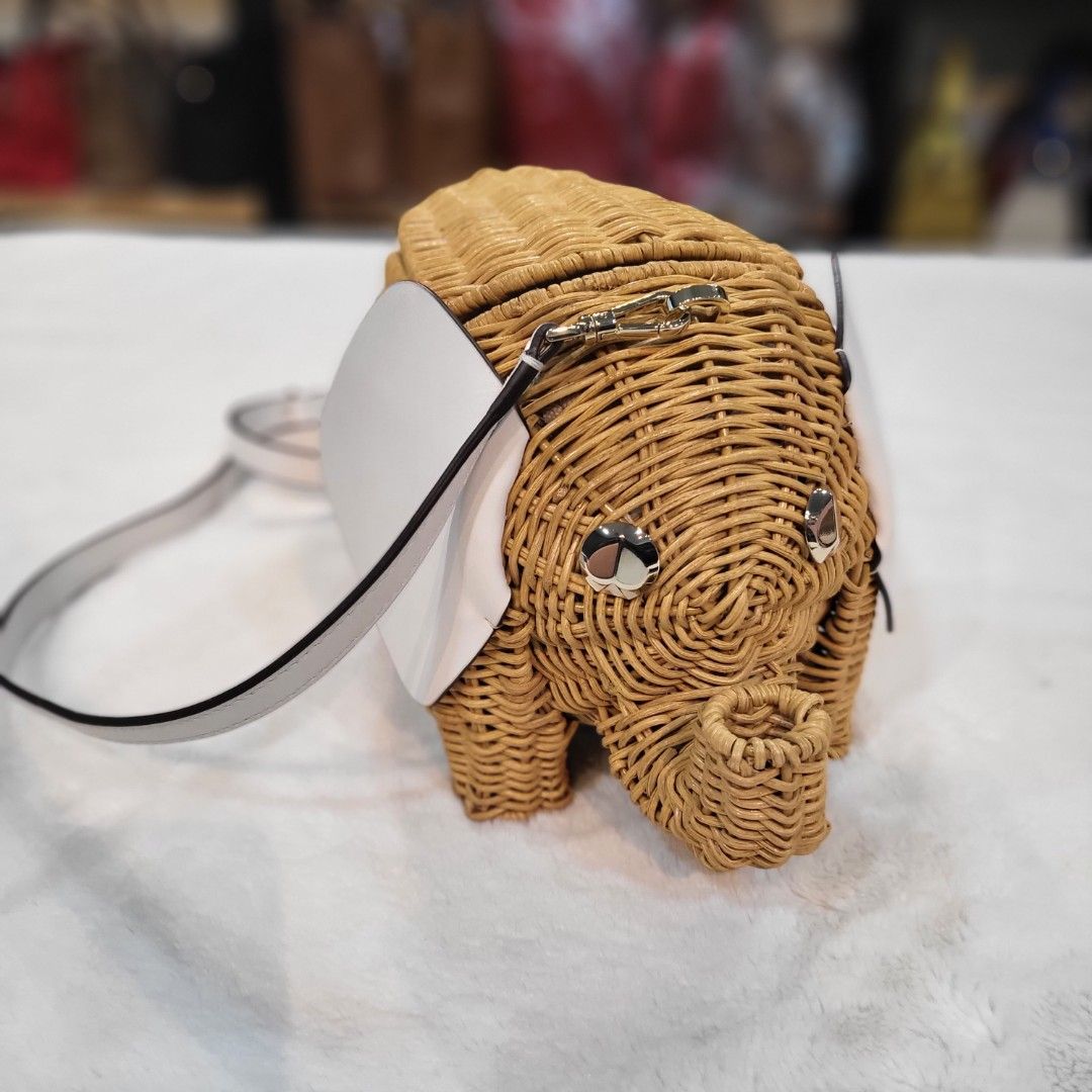 Kate spade elephant wicker bag online