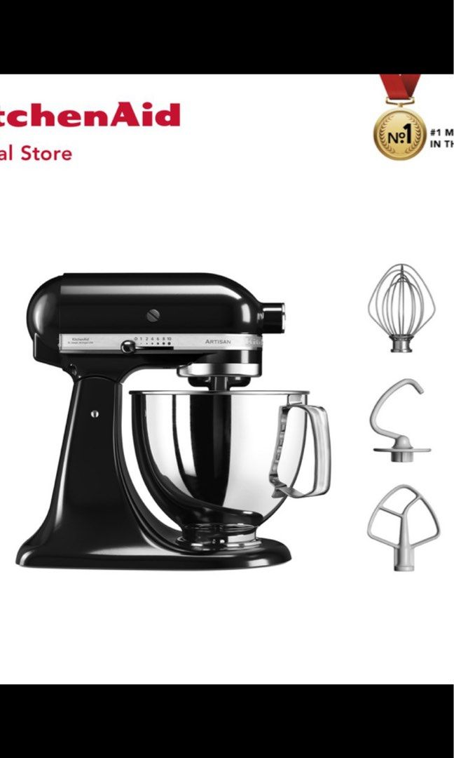 kitchenaid mixer in black