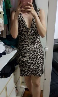 Leopard print dress from F21