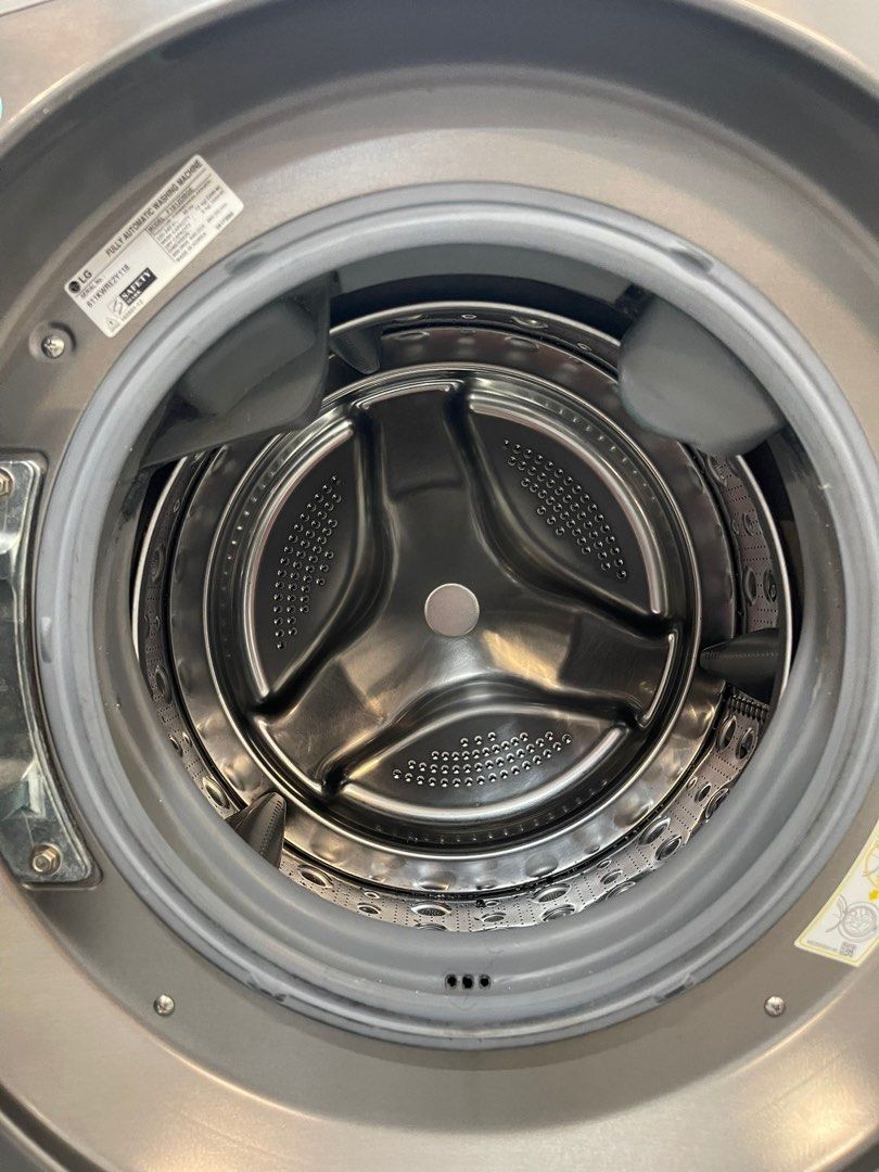 LG 12/8kg, 6 Motion Inverter Direct Drive Washer Dryer F1612DBGE, TV