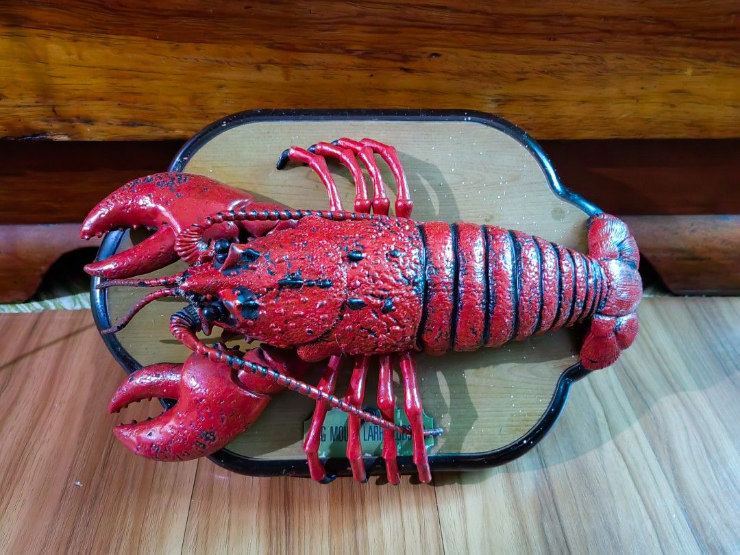 Lobster Wall Display (Category: Wall Decor) located in Manila. Submitted by sinaunang_gamit (Listing ID 1200285904, Image 1). Description: Lobster Wall Display Length : 13 inches Pwede pailawin 1k only.