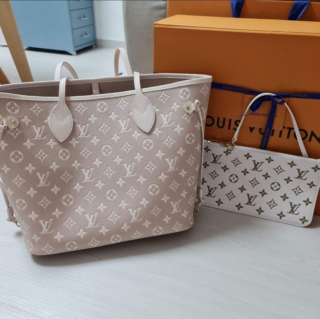 NEW Louis Vuitton Spring In The City KAKI AND BEIGE Neverfull