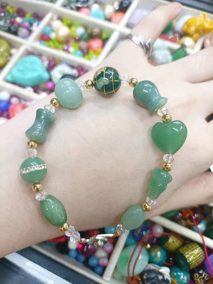 Lucky charm jade bracelet deals