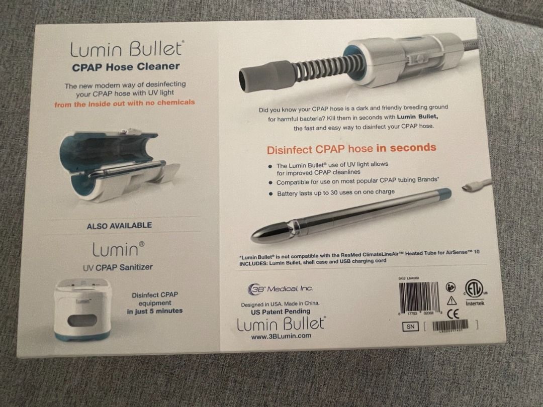 Lumin Bullet CPAP Hose Cleaner, Health & Nutrition, Medical Supplies