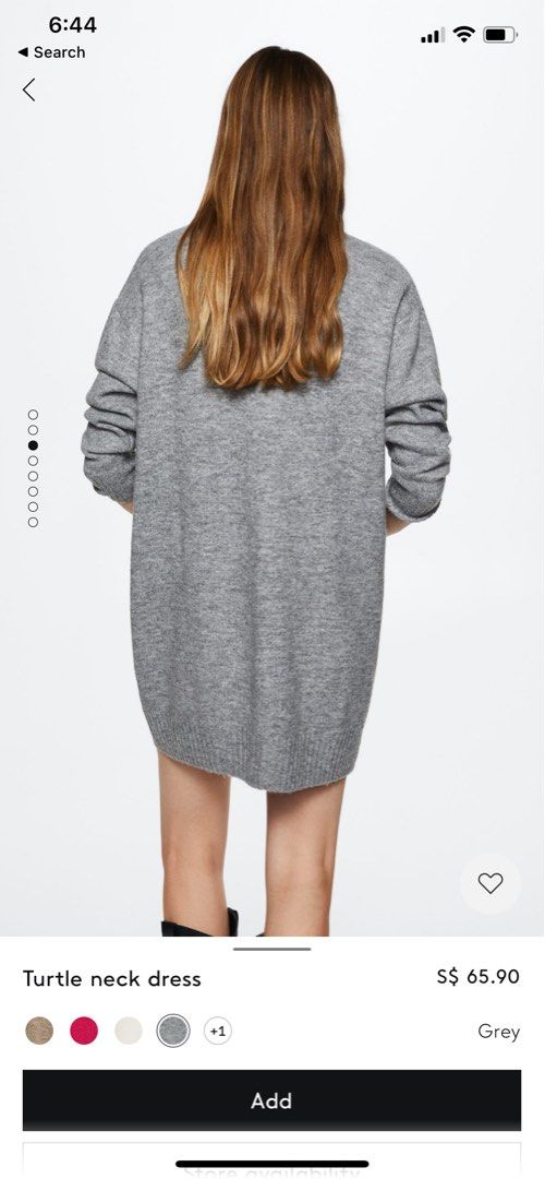 Mango turtle neck dress Women s Fashion Dresses Sets Dresses on Carousell