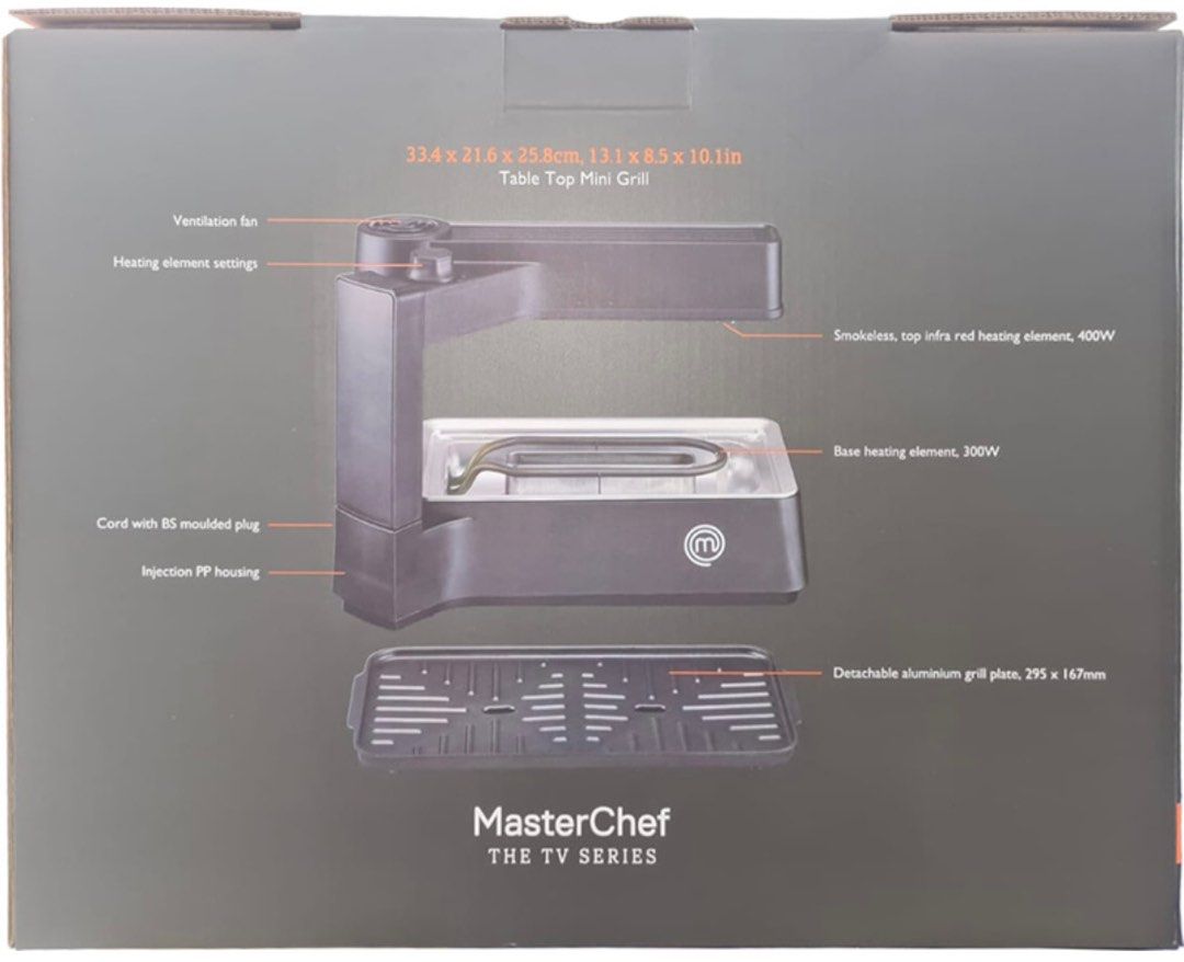 MasterChef Table Top Mini Grill, TV & Home Appliances, Kitchen Appliances, BBQ, Grills & Hotpots