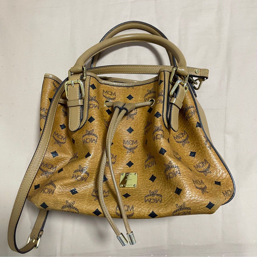 MCM Bucket Bag, Luxury, Bags & Wallets on Carousell