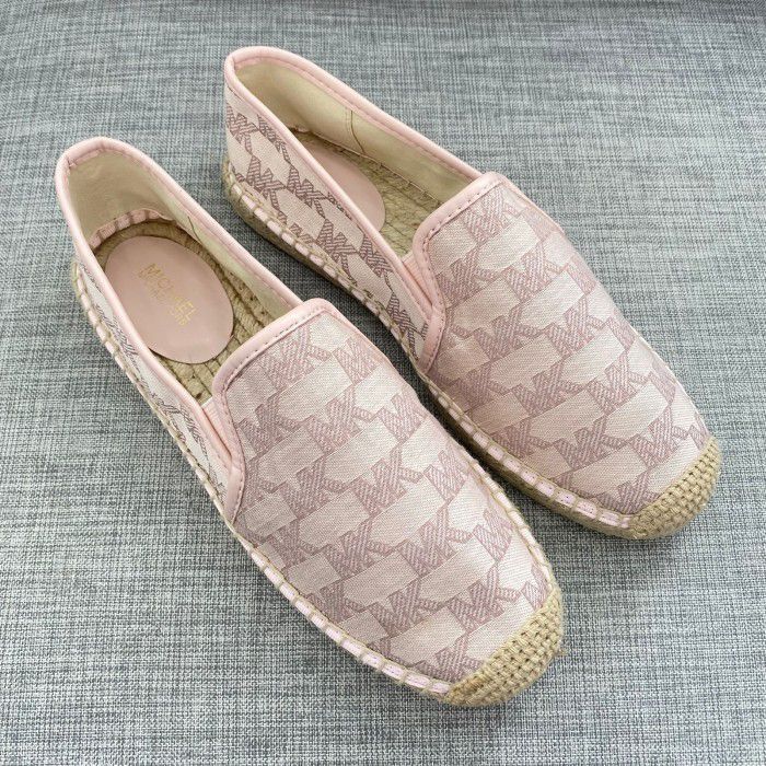 Michael Kors Hastings Logo Slip On Espadrille Powder Blush Fesyen