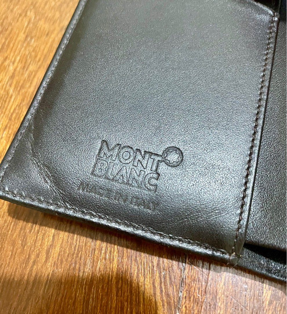 Mont Blanc Mens Tri Fold Wallet, Men's Fashion, Watches & Accessories, Wallets & Card Holders on