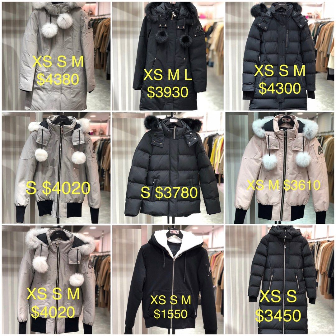 Moose knuckles size store