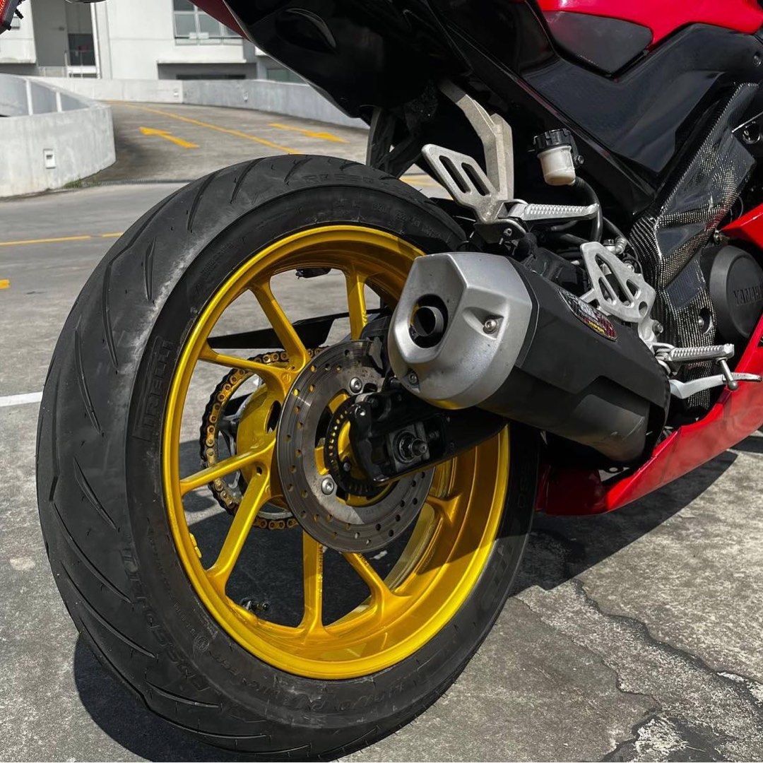 Yamaha R15 Rims Motorcycle Coverset & Rims Spray Painting - Yamaha R15, Motorcycles ...