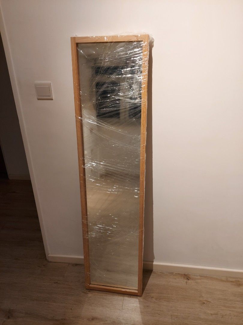 Muji Oak wood full length mirror, Furniture & Home Living, Home Decor