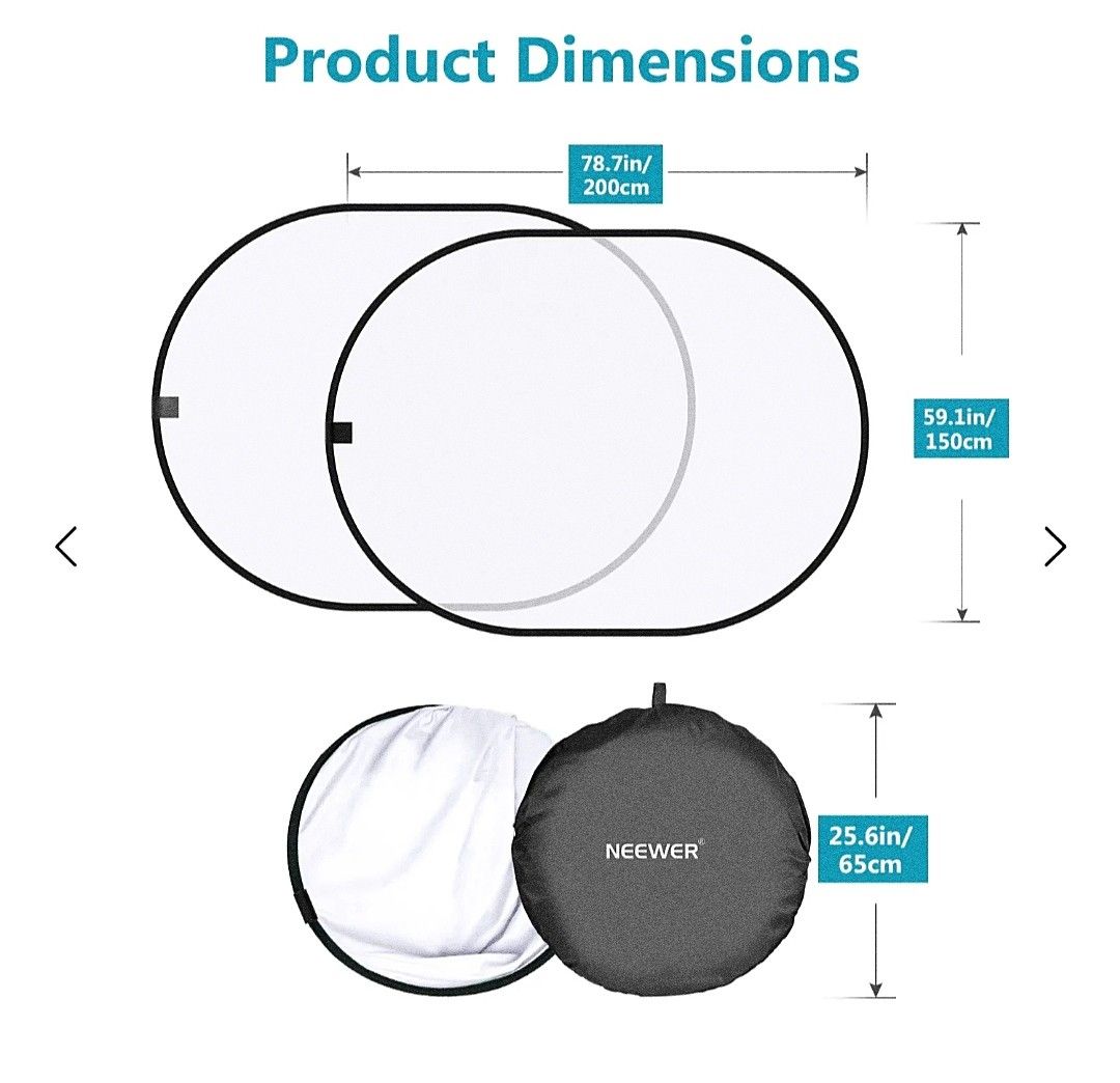 Neewer Light Reflector, Photography, Photography Accessories, Lighting