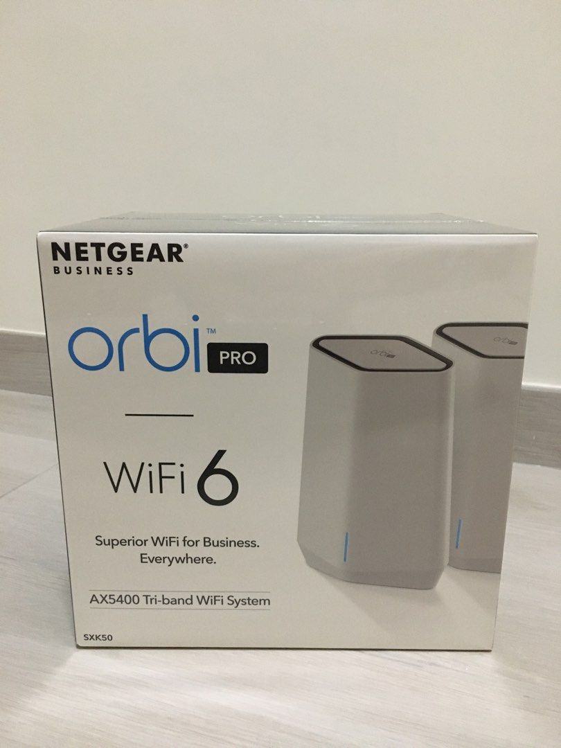 NETGEAR Orbi Pro Wi-Fi 6 Tri-Band Mesh System SXK50 #router, 電腦