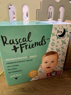 Rascal + Friends Tape Diapers S - Case (3 Packs)