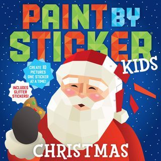 [NEW ARRIVAL]Paint by Sticker Kids: Christmas: Create 10 Pictures One Sticker at a Time! Includes Glitter Stickers