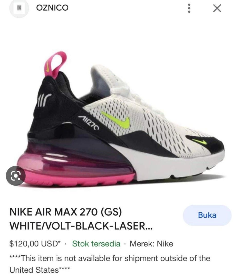 Air max 270 gs black volt Clearance
