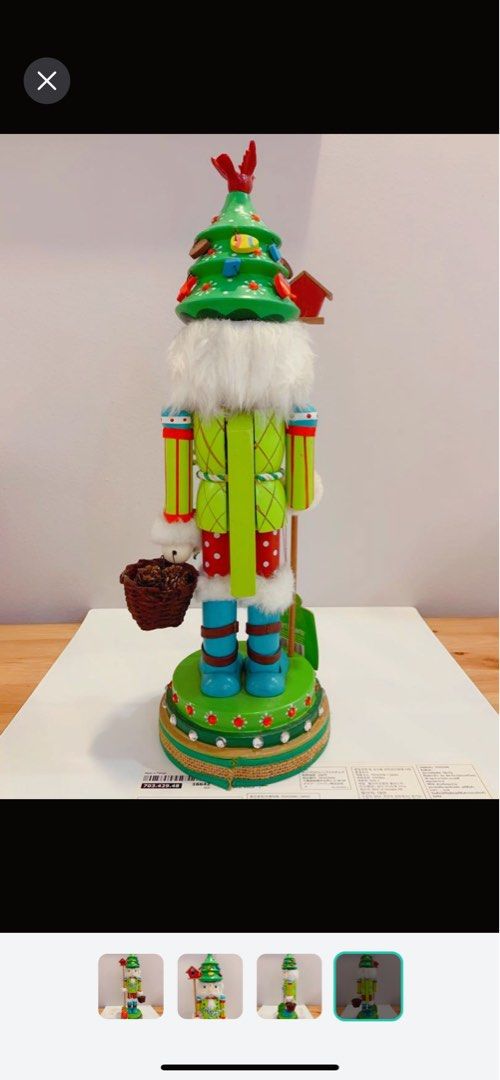 Nutcracker (Category: Toy Figures) located in Singapore. Submitted by queenie_f (Listing ID 1200367089, Image 4). Description: Bnwt Height:40cm.