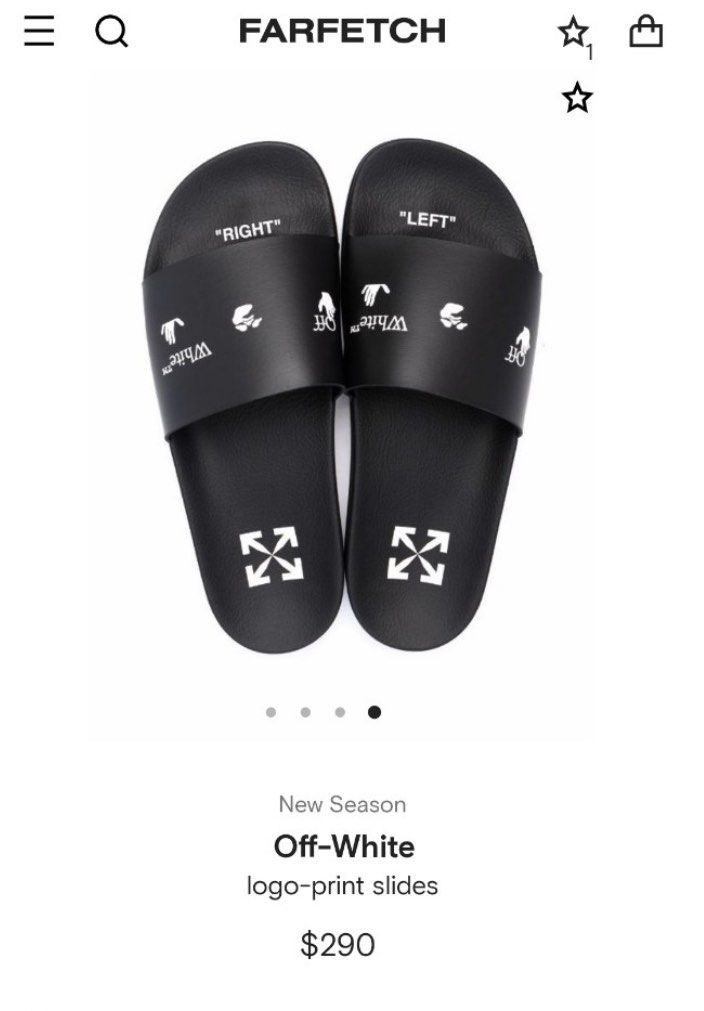 off white slides women