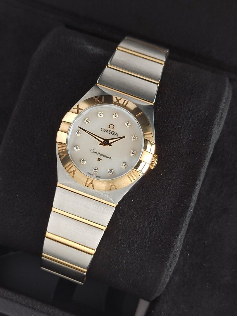 Omega Constellation Ladies with diamonds, Luxury, Watches on Carousell