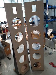 Open baffle fram