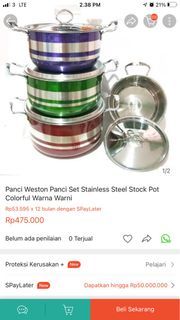 Panci weston 1set new