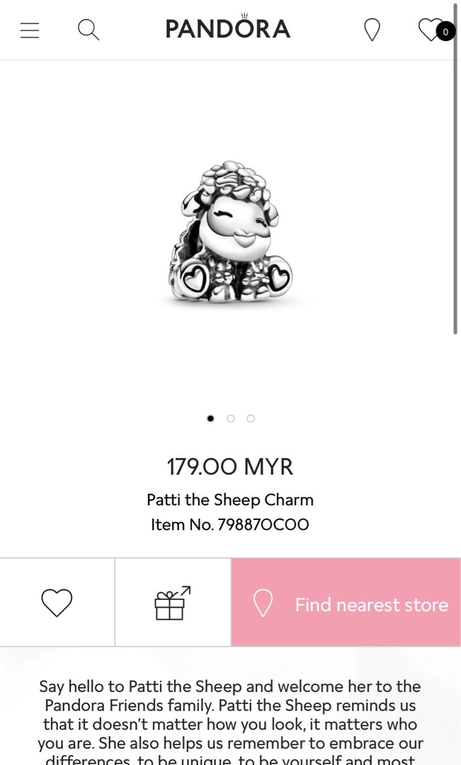 Sheep pandora charm cheap
