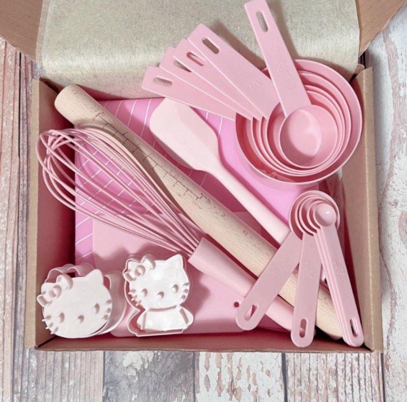 Pastel Pink Baking Set Furniture Home Living Kitchenware