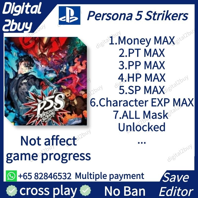 Persona 5 Strikers Save Editor P5S Save Modding, Video Gaming, Video Games,  PlayStation on Carousell