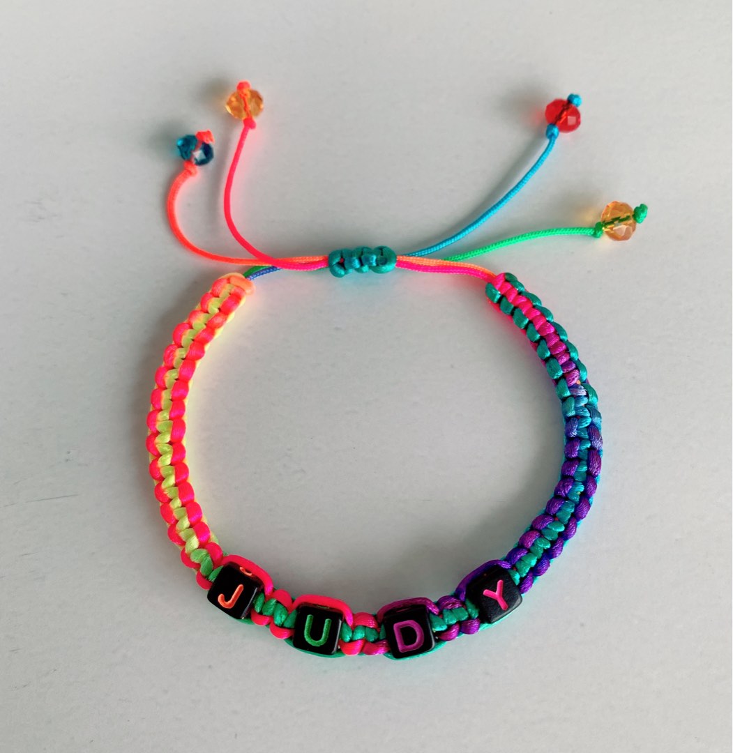 Personalized braided bracelet