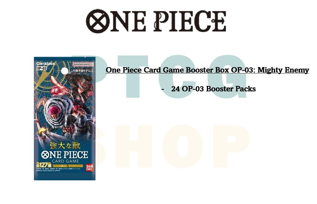 one piece mighty enemies booster box Bandai One Piece Card Game Mighty Enemies [OP-03] (Box) Japanese :  Amazon.ca: Toys & Games main image 1