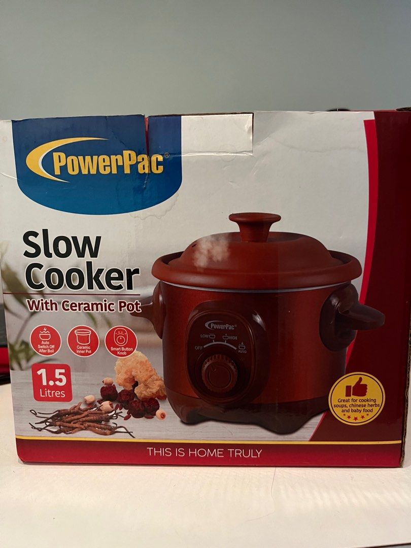 Powerpac slow cooker, TV & Home Appliances, Kitchen Appliances, Cookers