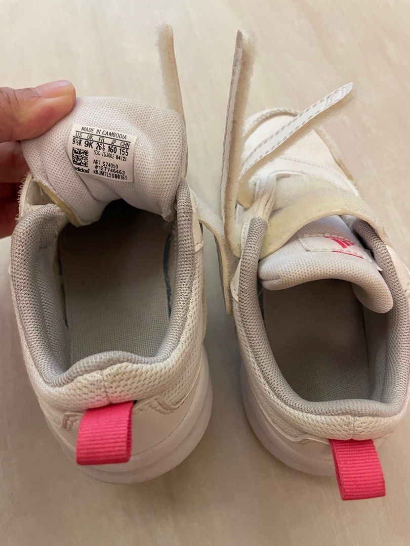 Adidas pink sale stripes shoes