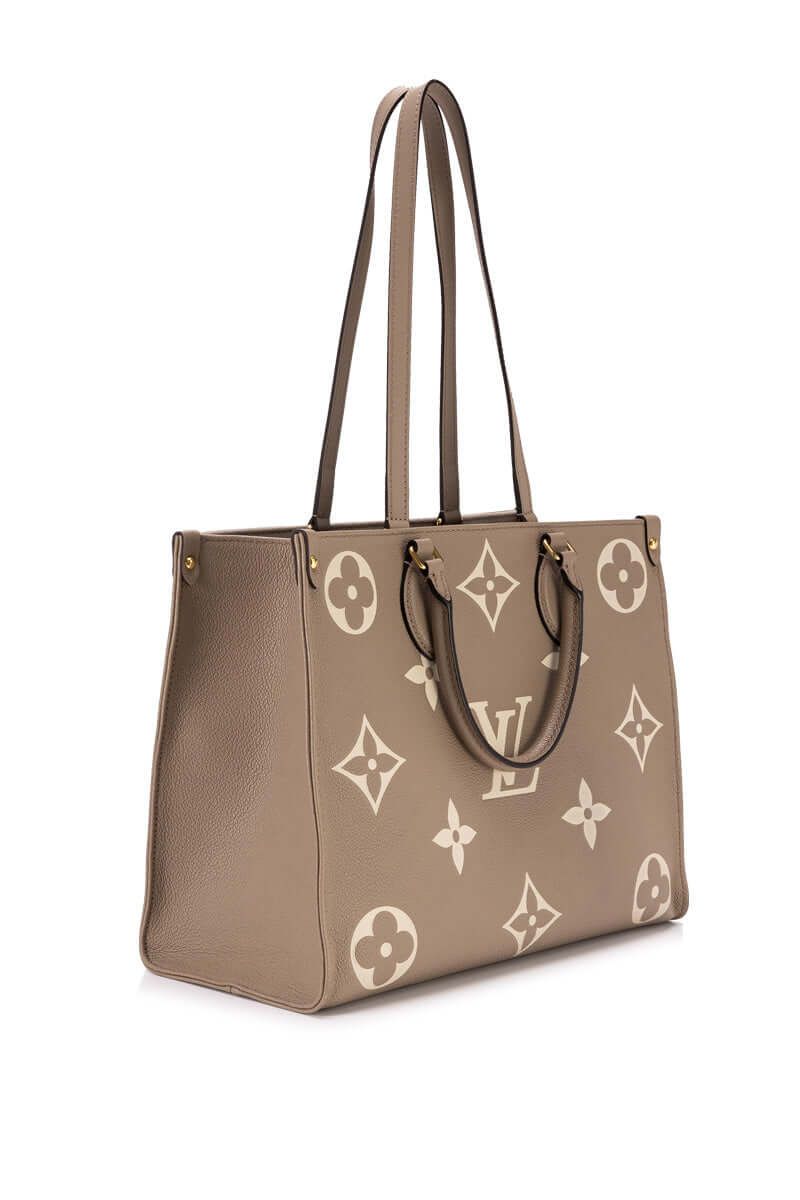 NEW AUTH LOUIS VUITTON ON THE GO MM TOTE BAG~BICOLOR~EMPREINTE  LEATHER~M45495~