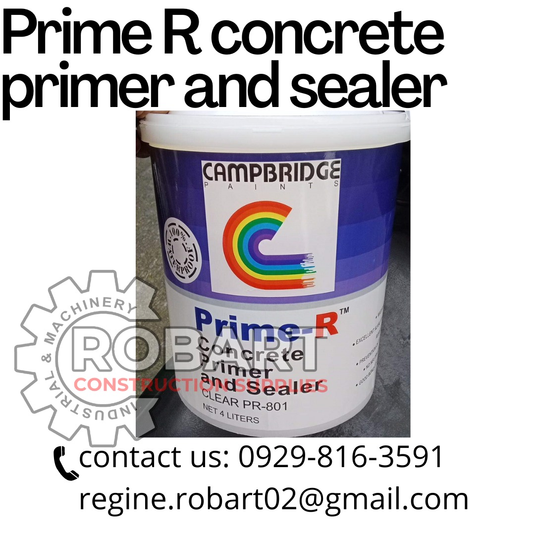 Prime R concrete primer and sealer, Commercial & Industrial