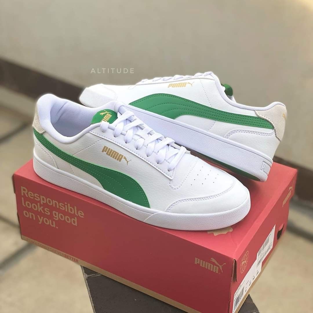 Puma hotsell green white