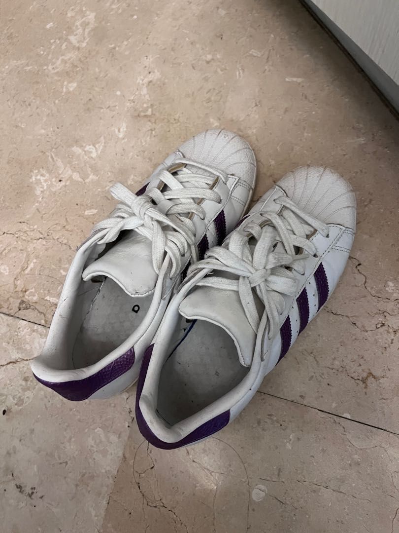 Purple adidas hotsell superstar