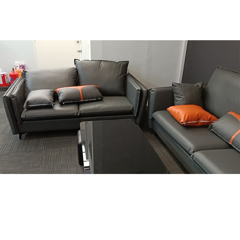 PVC Leather Sofa 3 Seater Sofa / Metal Leg comfortable sofa, Furniture